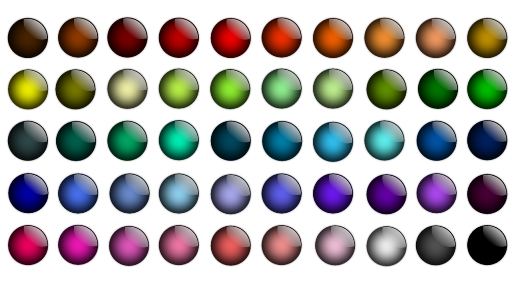 Color Pallette example for CTAs