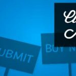 Signs with calls to action phrases against a blue background, including 'DOWNLOAD,' 'SUBMIT,' 'BUY NOW,' and 'LEARN MORE' with the title 'Calls to Action'.