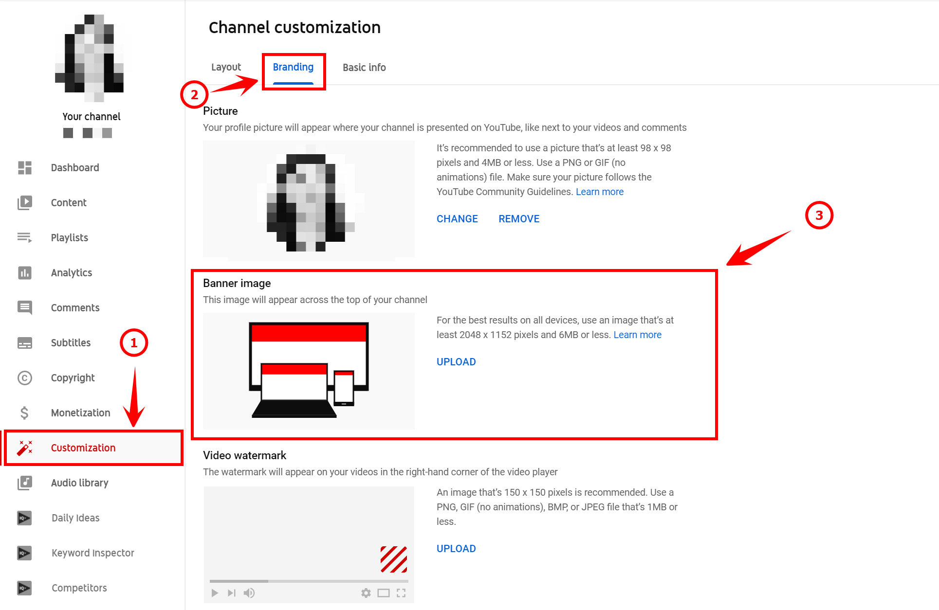How To Change a Channel's Top Banner
