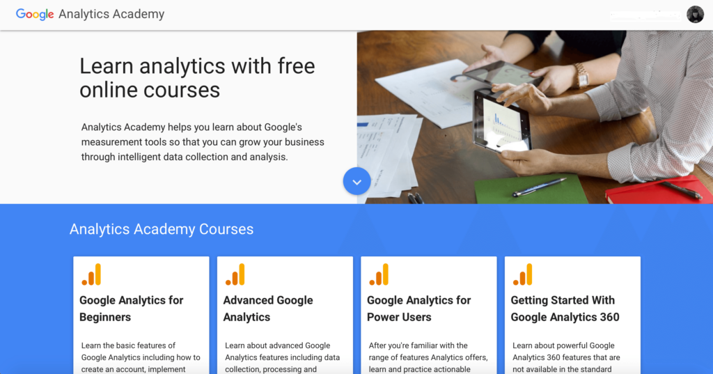 Google Analytics courses 1024x537