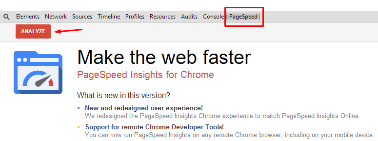 PageSpeed Insights Chrome Extension