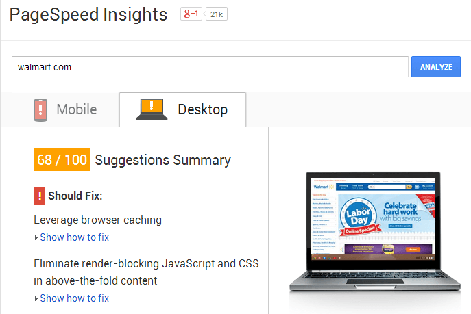 PageSpeed Insights