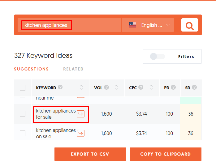 SEO Basics Keyword Example