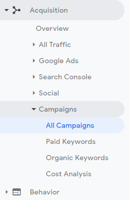 You can find your UTM parameter results in the Campaigns section of Google Analytics