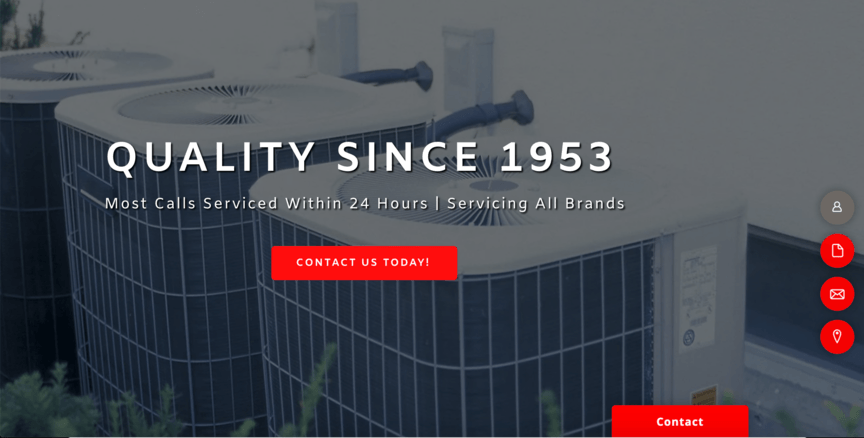 ac repair louisville landing page