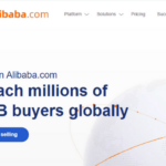Alibaba's home page on their website