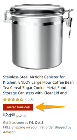 Amazon deal example