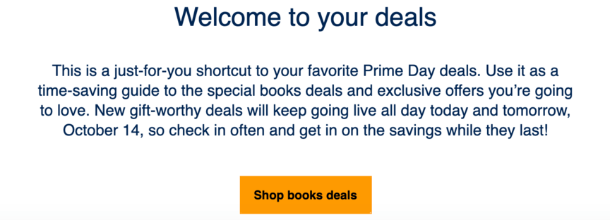 amazon email cta