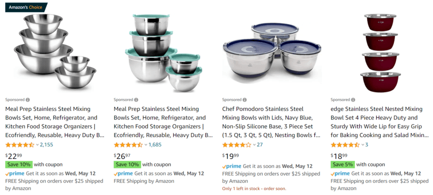 Amazon search ads