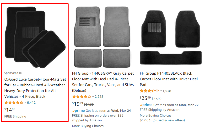 amazon sponsored product ad