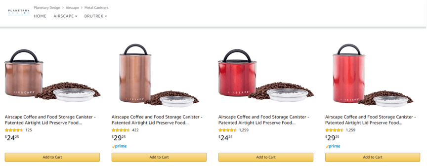 Amazon Store example