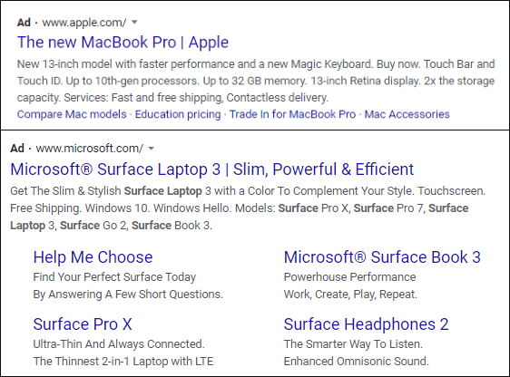 apple microsoft market position