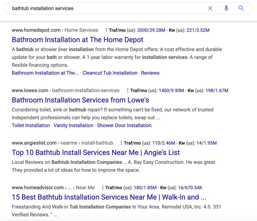 bathtub installation services google search results