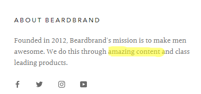 beardbrand content