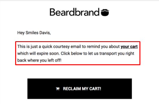 beardbrand urgency