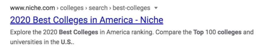 best colleges meta description