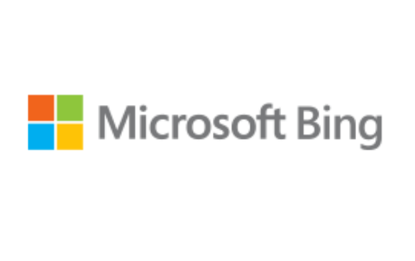 Logo of Microsoft Bing, featuring the word 'Microsoft' in gray followed by 'Bing' in black, with a colorful square icon to the left.