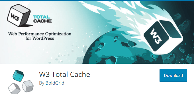 W3 Total Cache plugin page on WordPress