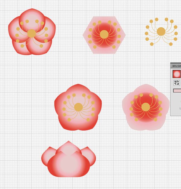 Drawing Flower Shapes