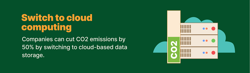 Cut emissions by switching to cloud computing