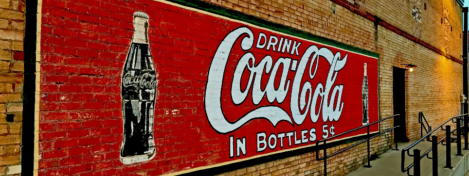 Coca-Cola wall ad