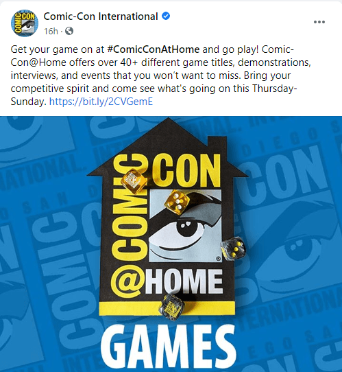 comic con social post