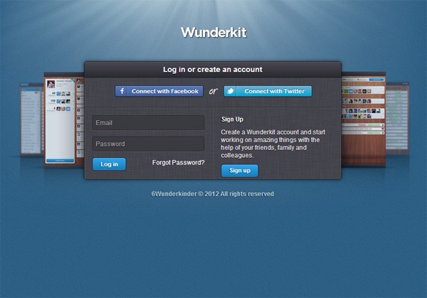 Web form on Wunderkit