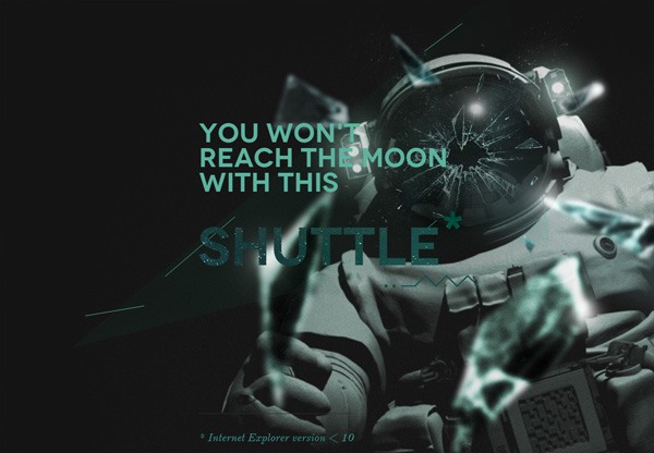 Dark web design example: Mooncamp