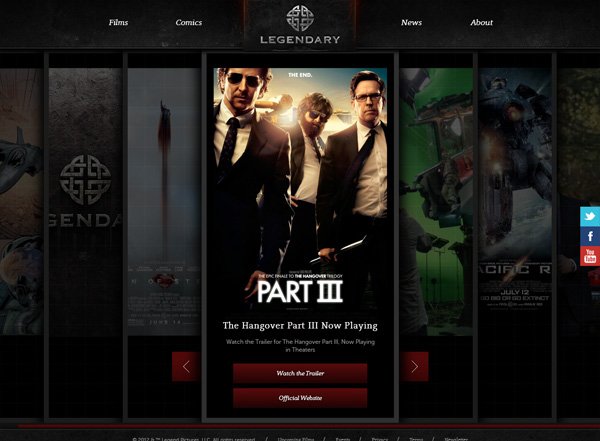 Dark website example: Legendary Entertainment