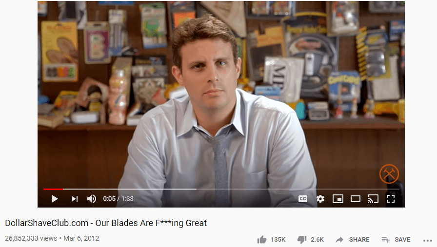 dollar shave club first video