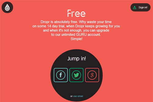 dropr is freemium