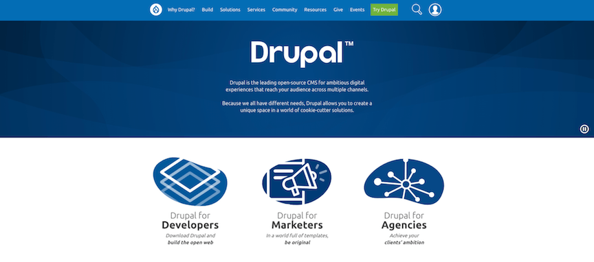 Drupal homepage