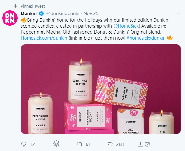 dunkin candles