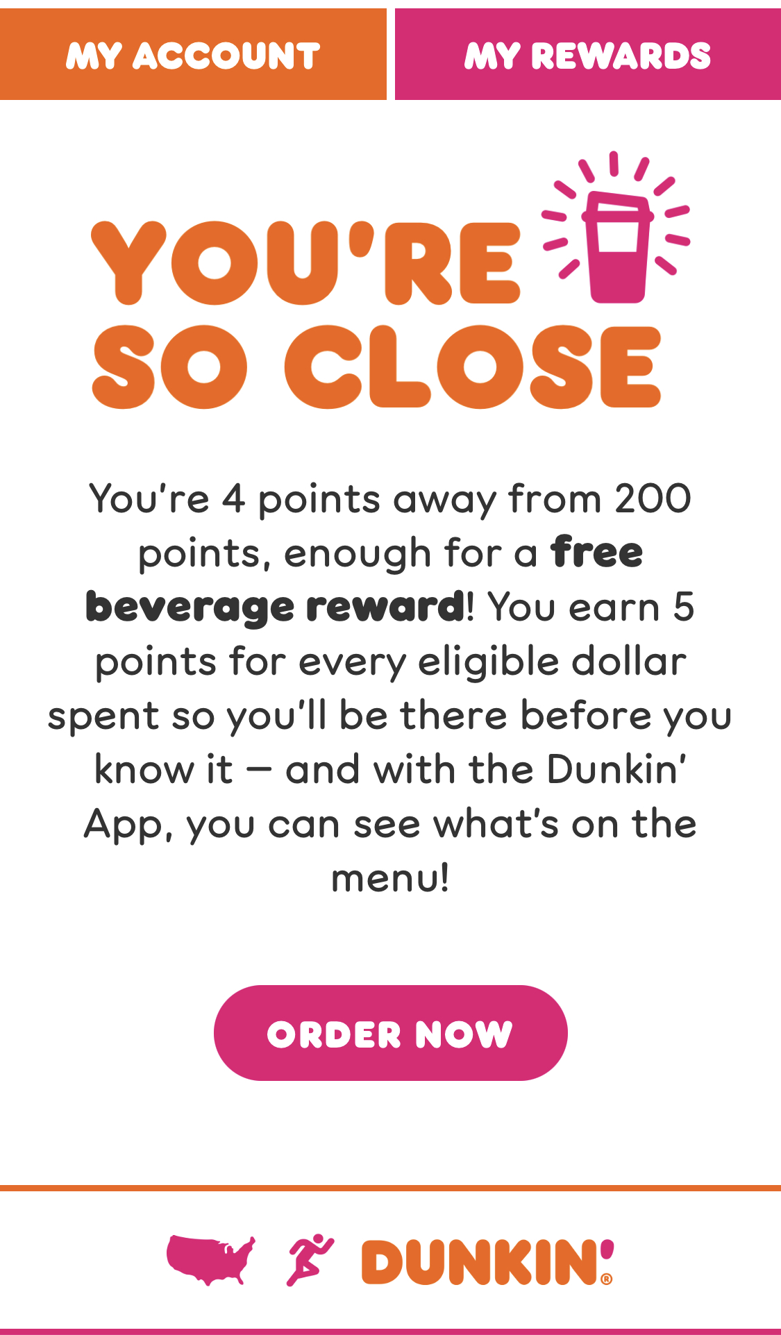 dunkin loyalty program