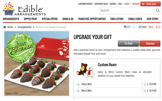 edible arrangements checkout