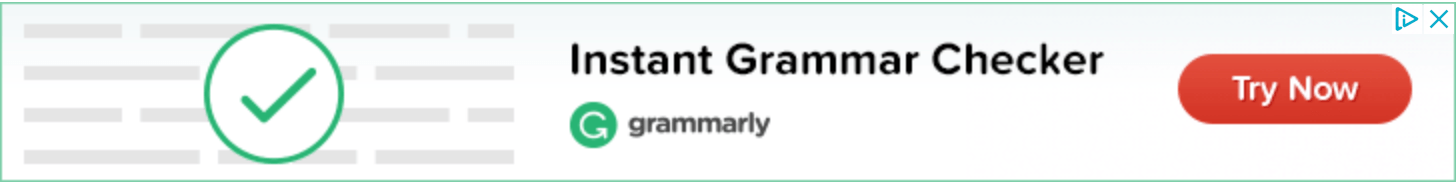 Grammarly display ad 