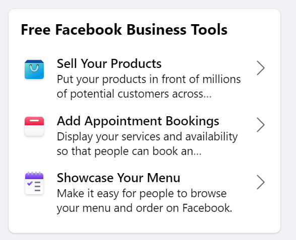 facebook business tools