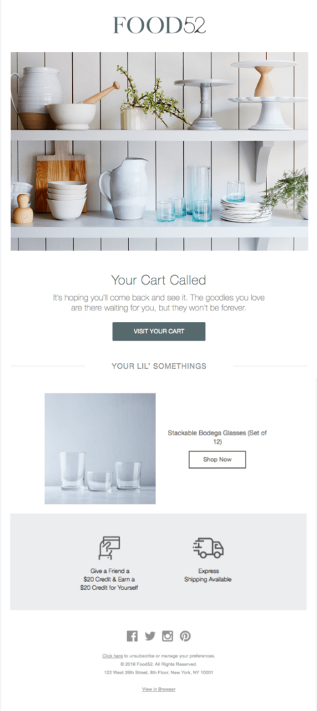 food52 email digital marketing mistakes 457x1024