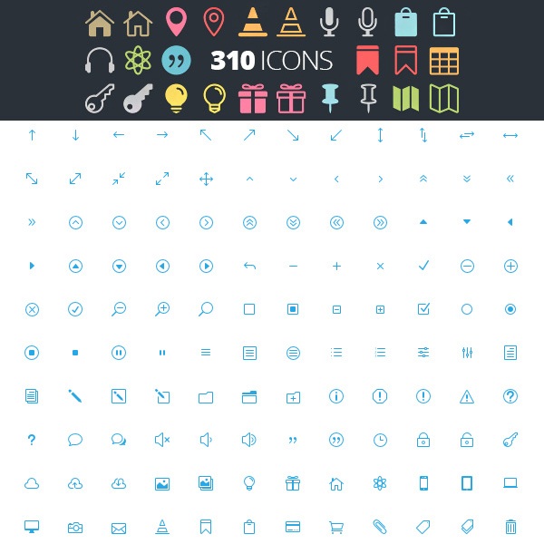 The Elegant Icon Font