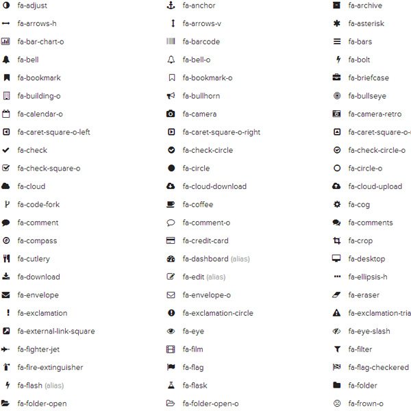 list of font names