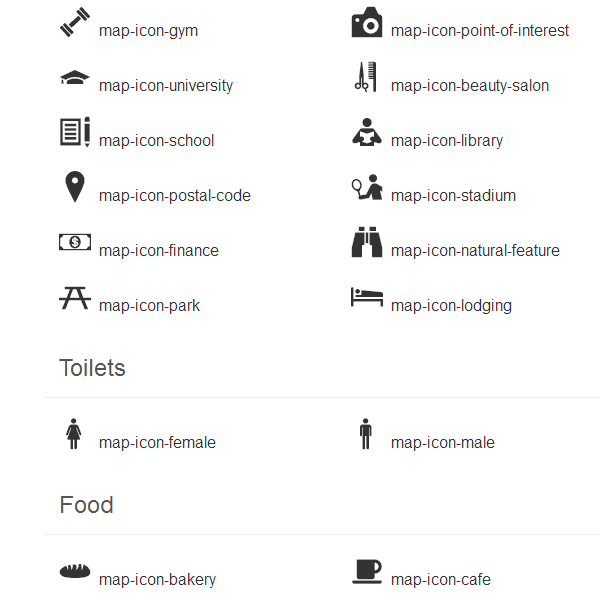 Map Icons