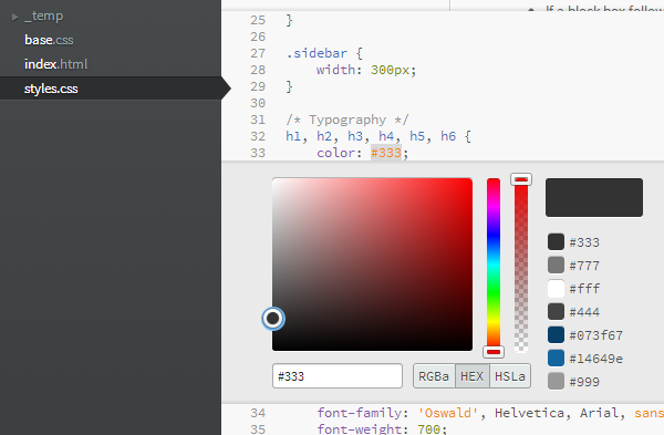 free open source code editor 03inlinecolorpick