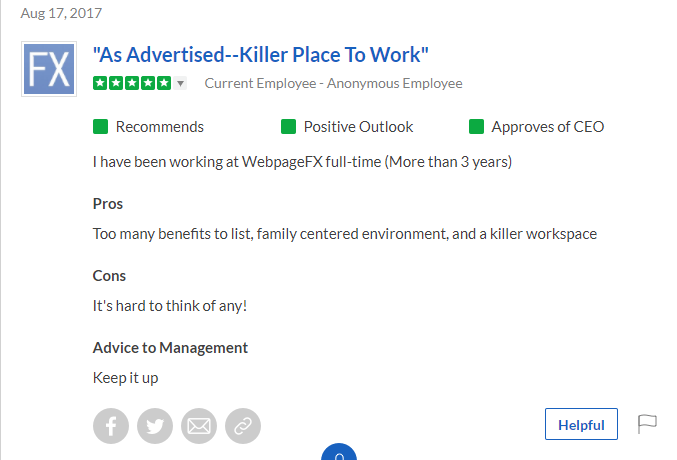 glassdoor review