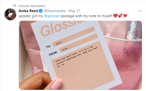 glossier user generated content