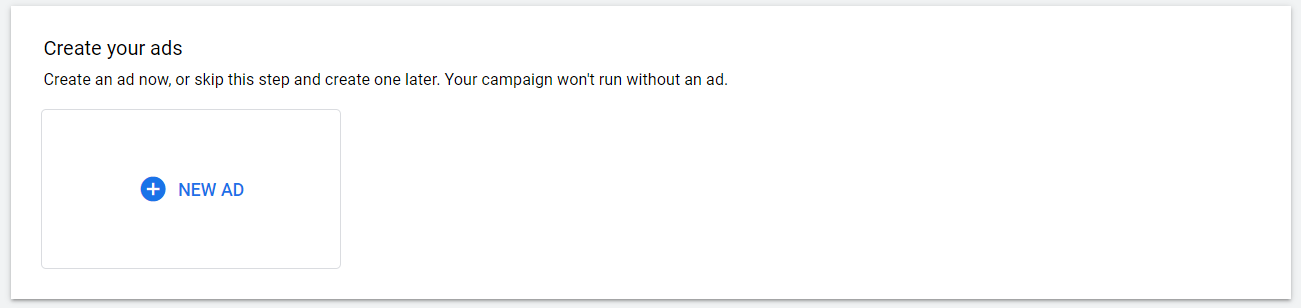 E-mail de remarketing: seu guia para remarketing de e-mail 17 16. Clique em “+ NOVO ANÚNCIO” para criar seu anúncio