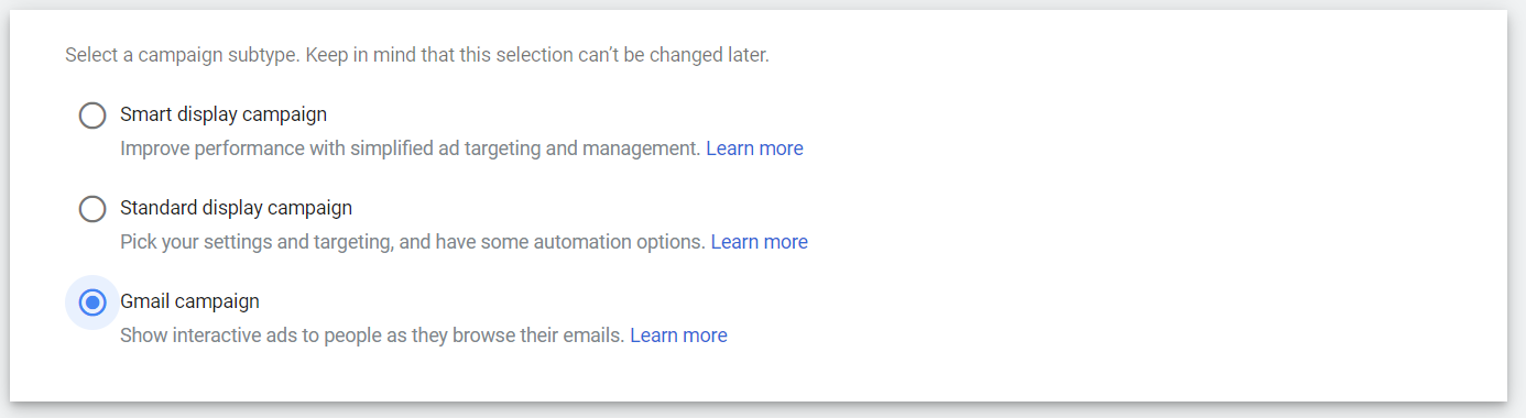 gmail remarketing emails step 5