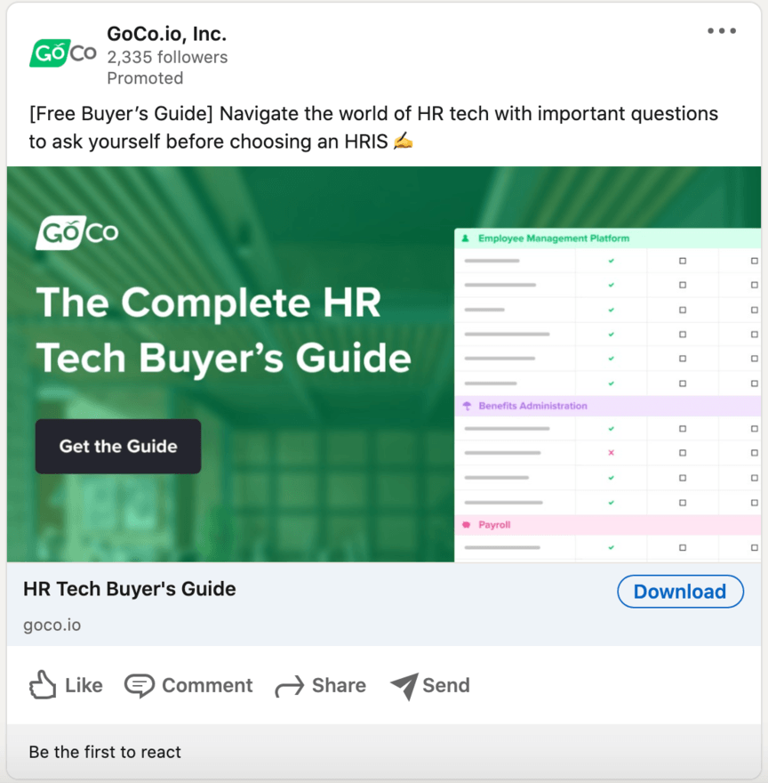 goco linkedin ad