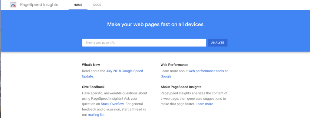 google page speed insights image 