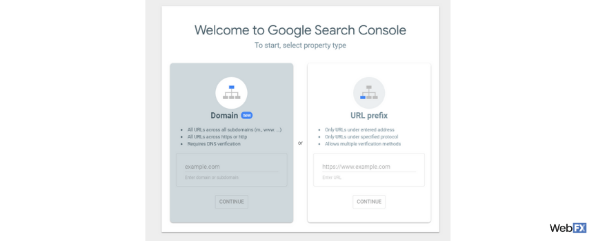 A screenshot of Google Search Console, a digital marketing solution