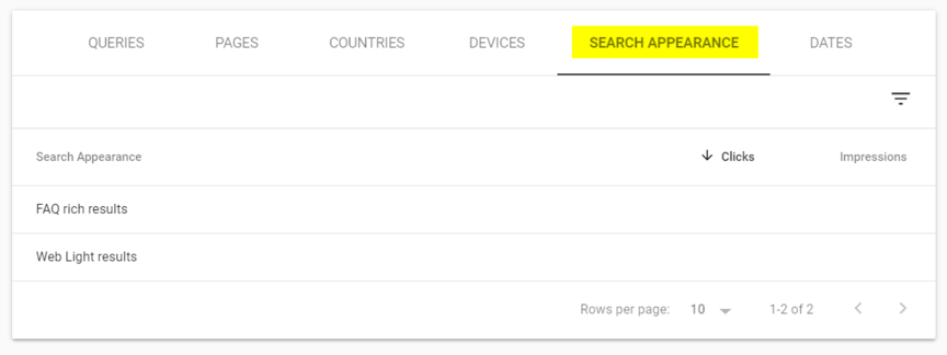 Google Search Console rich snippets